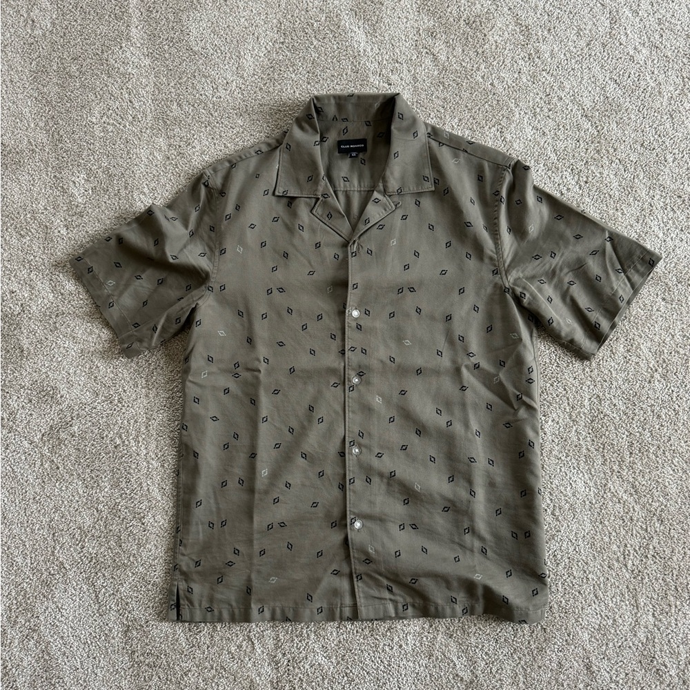 CLUB MONACO CAMP COLLAR SHIRT